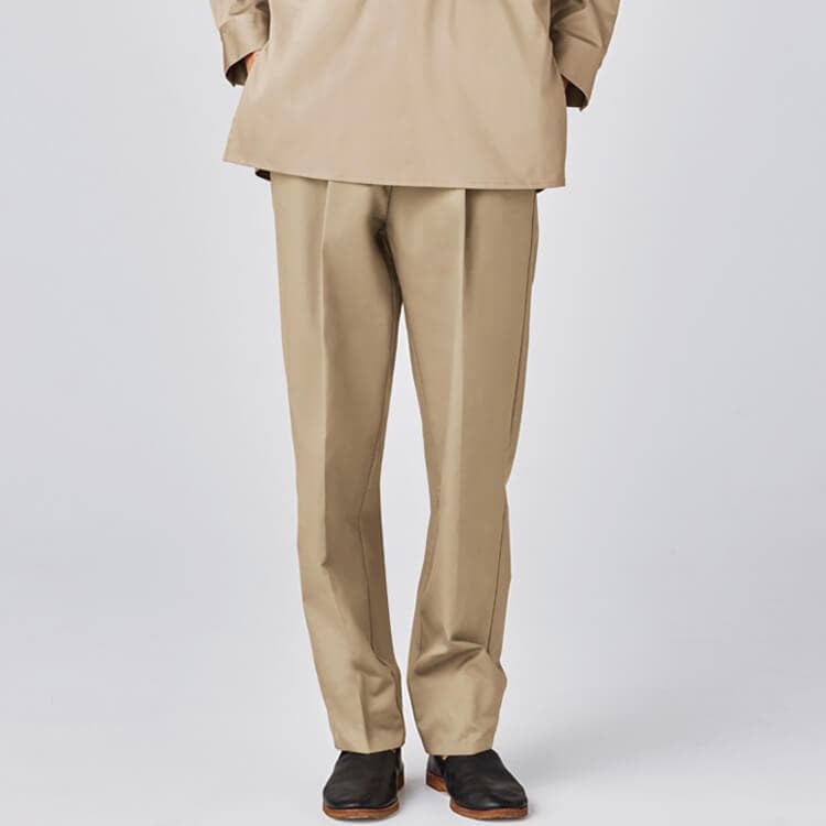 【ショップ店員ユニフォーム パンツ】男女兼用・ストレッチ「なめらかな風合い」3S～3L 4色 / 飲食店制服 (CHIRW0005)