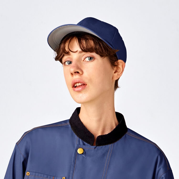 【飲食店ユニフォーム 帽子】「デニム素材」フリーサイズ 2色 スタッフ制服 / キャップ帽   (CHIRW0014)