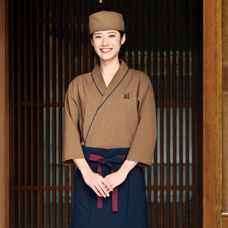 【和風ユニフォーム 作務衣】男女兼用 SS～3L 5色 居酒屋制服 / 旅館ユニフォーム