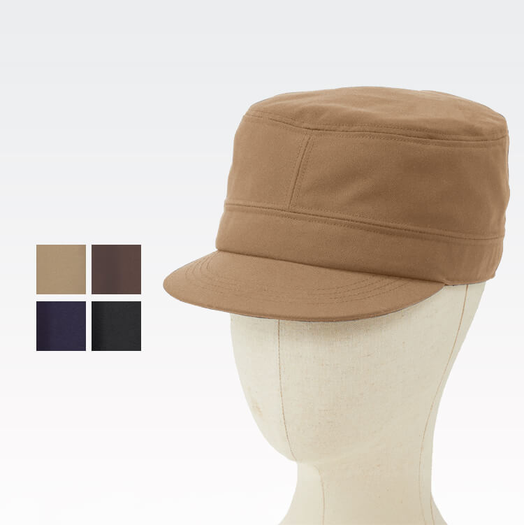 【ワークキャップ】男女兼用「後ろベルト調整」フリーサイズ  モカ・ブラウン・ネイビー・ブラック色 / イベントユニフォーム