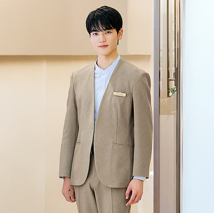 【オフィス制服ジャケット メンズ】「2WAYストレッチスーツ」S～5L 4色 / 販売接客業ユニフォーム