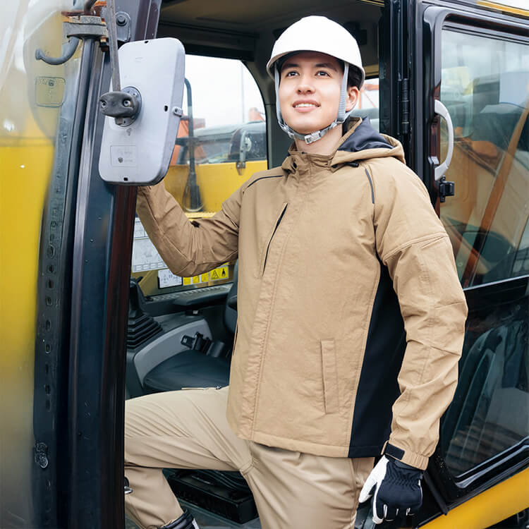 【軽防寒ブルゾン 男女兼用】作業着ジャンパー「軽撥水＆防風」3S～6L 4色 / 作業服冬用