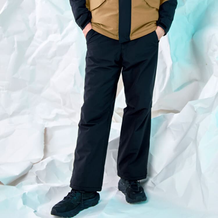 【防寒パンツ 男女兼用】防水作業着ズボン「ストレッチ素材」制電 3S～6L 黒色 / 現場ユニフォーム (SAESPT32505)