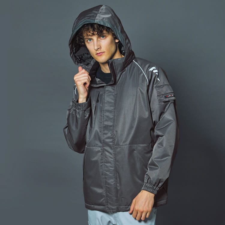 【防寒着 男女兼用】防水作業服「保温 発熱中綿入り」JIS T8118適合 制電 S～5L 3色 / 作業ユニフォーム (SAEGK32410)