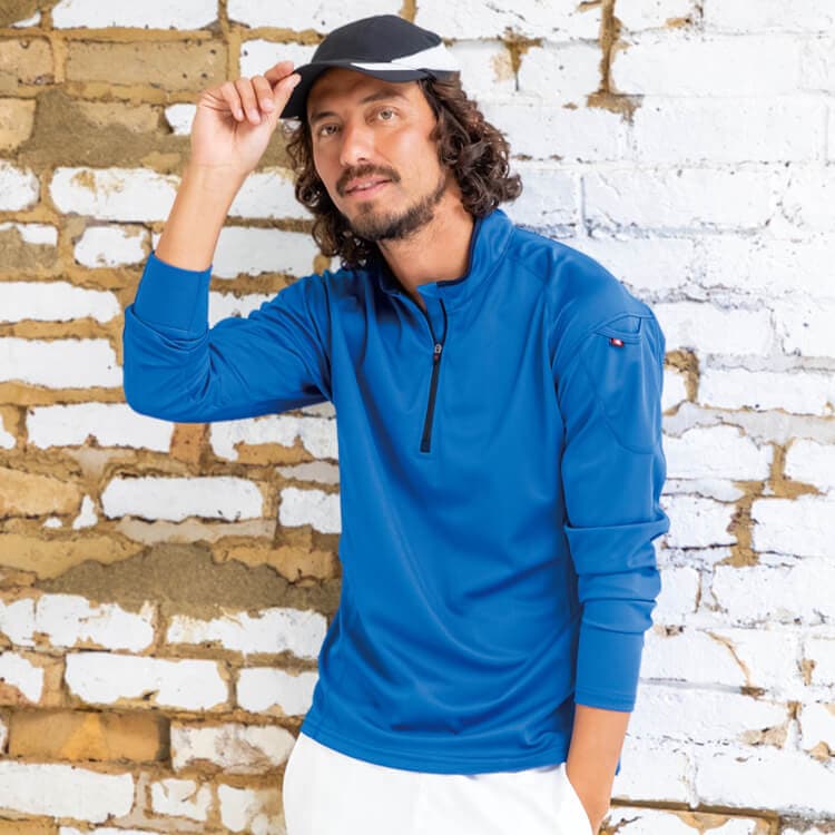 【作業着シャツ長袖 男女兼用】ストレッチ「ジップアップ仕様」吸汗速乾 SS～5L 5色 / バートル