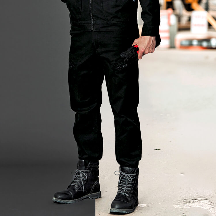 【作業服カーゴパンツ 男女兼用】ストレッチ「JIS T8118適合」綿97％  S～4L 3色 / オールシーズン