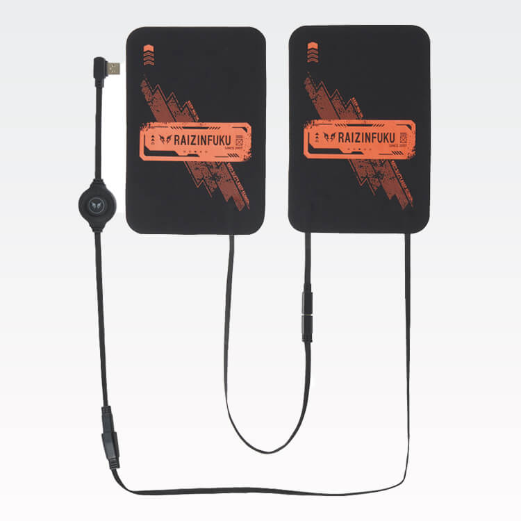 【雷神服 発熱ユニット】電熱ヒーター「3段階温度調整」フル充電 最長約11時間使用可能 (SAERD9570)