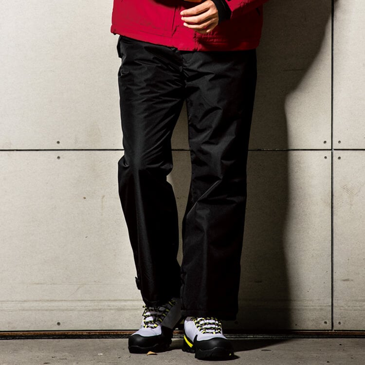 【防寒防水ズボン 男女兼用】作業服「耐水圧10,000mm・透湿性5,000g」S～5L ネイビー ブラック色 / 作業パンツ冬用 (GIB560)