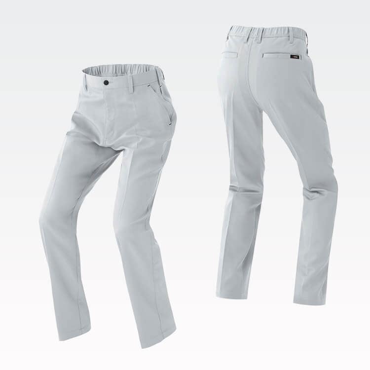 【作業服パンツ 男女兼用】軽量ストレッチ「ツインループ付き」帯電防止 3S～6L 6色 / ワークユニフォーム