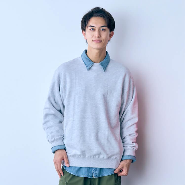 【イベントユニフォーム トレーナー】男女兼用「頑丈厚手10oz裏パイル」綿100％ S～LL 8色 / スタッフ制服