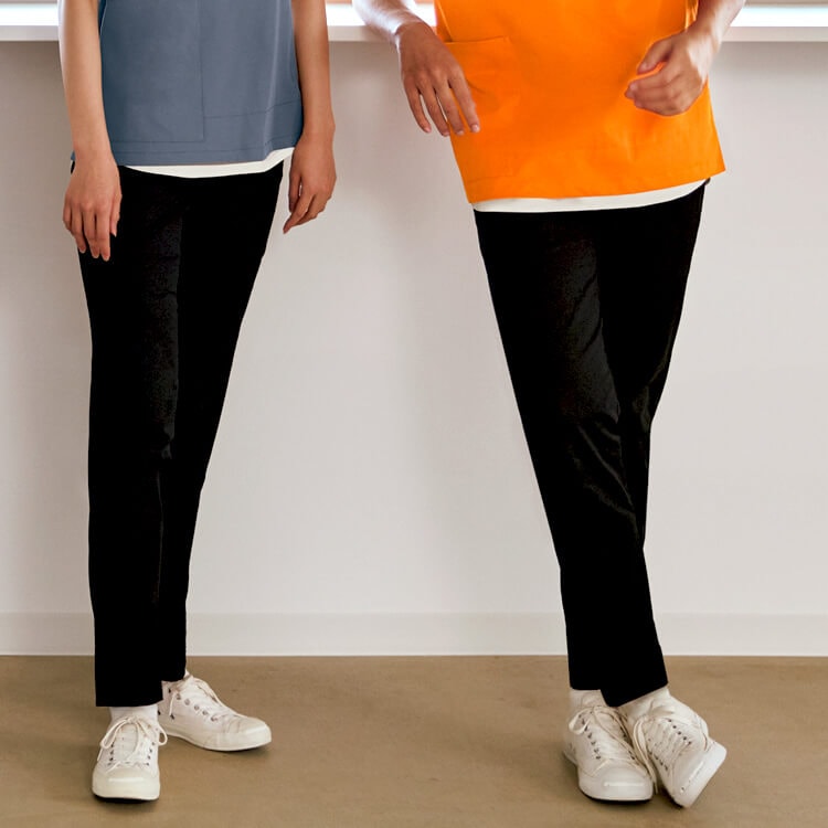 【ストレッチパンツ 男女兼用】吸汗素材「屈む・歩く・動作がしやすい」S～6L 4色/ 介護制服ズボン (SAAKZN860)