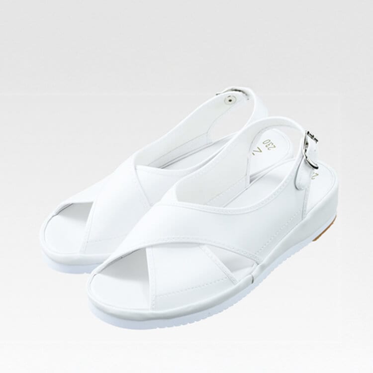 【ナースサンダル 3E】レディース「滑りにくい安心ソール」21.5～26.0㎝（SAA199-09）