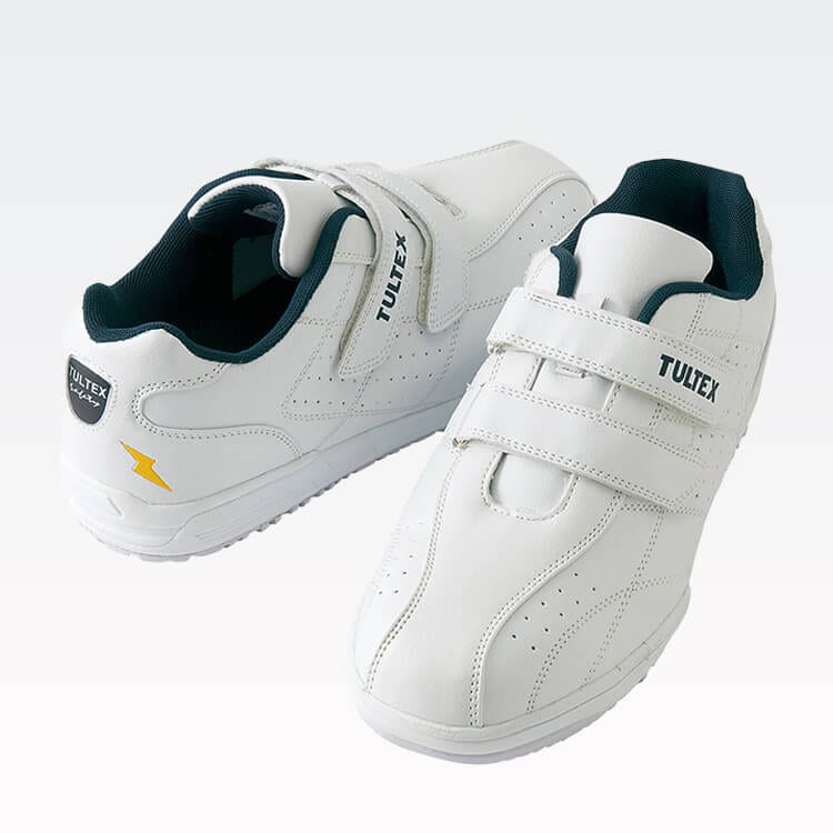 【医療用 セーフティシューズ】選べる3E/４Eサイズ「ストレッチャー巻き込み防止対策 先芯入り・JSAA型式認定A種合格・ ホワイト・ブラック 22.0～30.0cm / ナースシューズ (IIS51626)