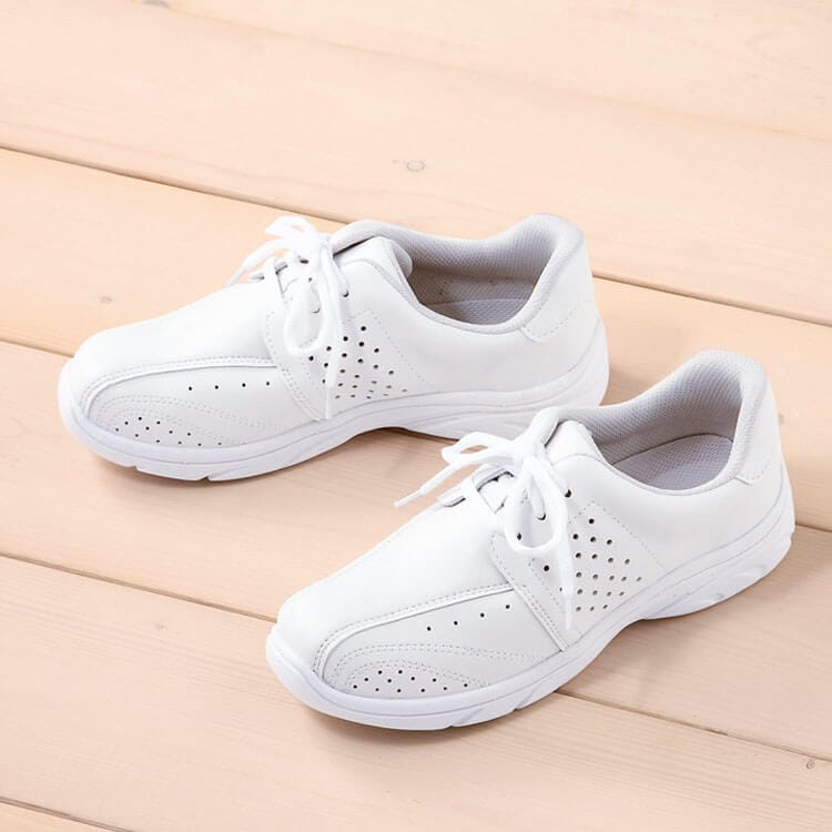 【医療用メッシュスニーカー】メンズ・レディース「超軽量 定番ナースシューズ」防臭機能 ホワイト3E 22.0～28.0・29.0・30.0㎝ /医療・看護・調剤薬局 (FOL842)