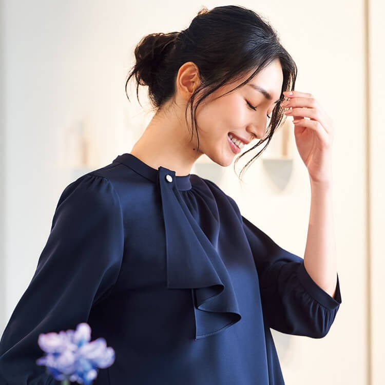 【スカーフタイ】アクセサリー「クリップ式 簡単ワンタッチ装着」3色 （HTH8097）