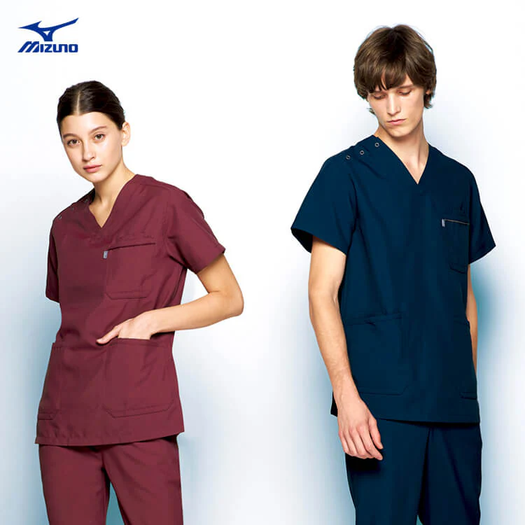 【スクラブミズノ MZ0018】MIZUNO・男女兼用 「軽い着心地！」 透け防止 ポリ100％ SS～5L / 5色  (CHIMZ0018)