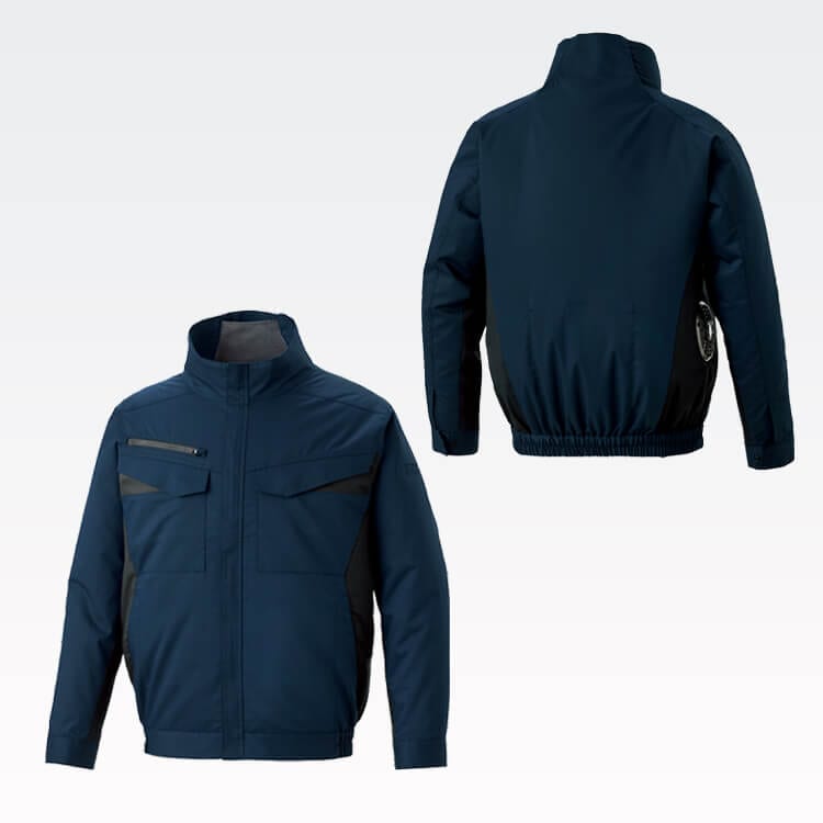 予約販売中！【空調風神服ブルゾン 単品】「ファン付きウェア・バンジーテックストレッチ」JIS制電 S～6L / 4色 (SAEKF92651)