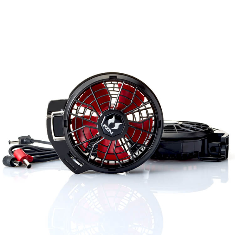 【空調風神服 12V対応ファンセット】2026年「最大風量 68.3リットル/sec」フラットモデル / ブラック (SAERD9221H)