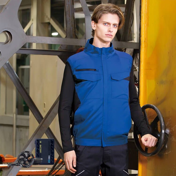 予約販売中！【空調風神服 ベスト】フルセット「30Vバッテリー＆ファンセット＋作業服」S～6L / 4色 (SAEKF92652_30VSET2026)