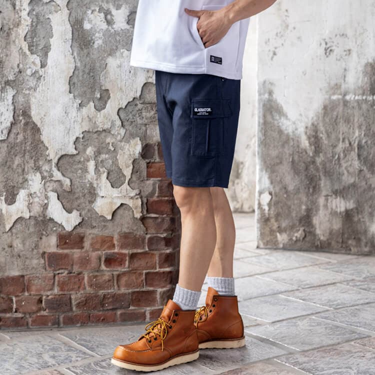 【作業着 ハーフパンツ】男女兼用「ヨコ伸び55% ストレッチ素材」接触冷感 XS～3XL / 5色（NOKG2016）