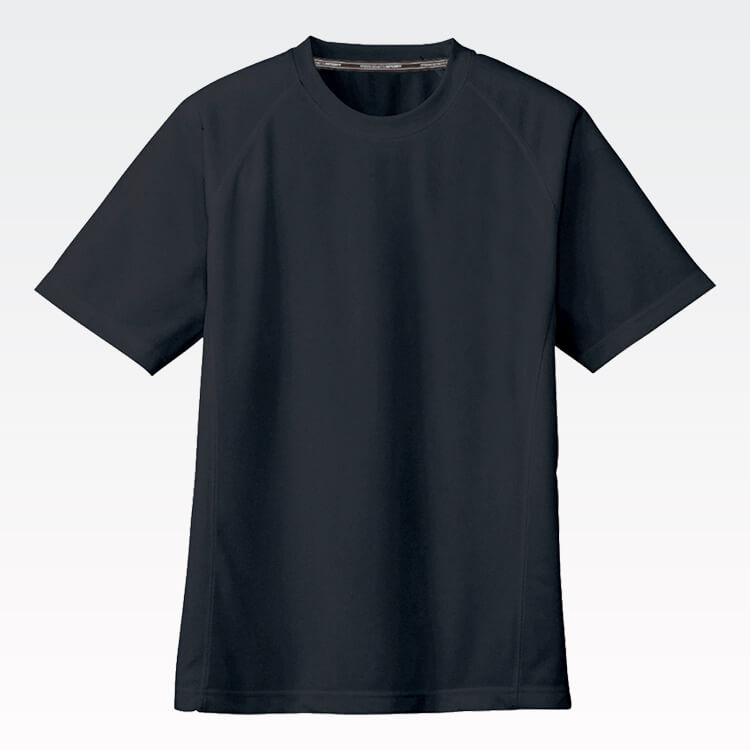 【作業着 Tシャツ】男女兼用「ポケットなし」消臭テープ付き・吸汗速乾 SS～5L / 6色（NOKAS647）