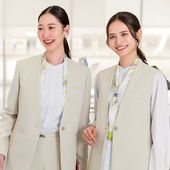 事務服セロリー 事務服 制服 9号　スカーフは別売 事務服 スカーフ｜セロリー（Selery）。華やかなモザイク柄のループ式