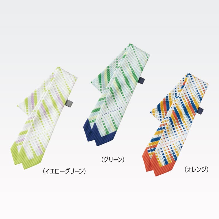 事務服スカーフ｜セロリー（Selery）華やかなモザイク柄のループ式