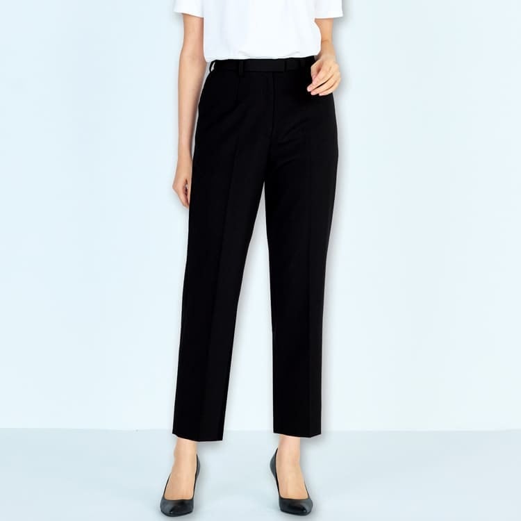 【オフィス制服 テーパードパンツ」夏服「ドライ素材の涼やかな快適ボトム」 5号～19号 / 2色 (BOMAP6805)