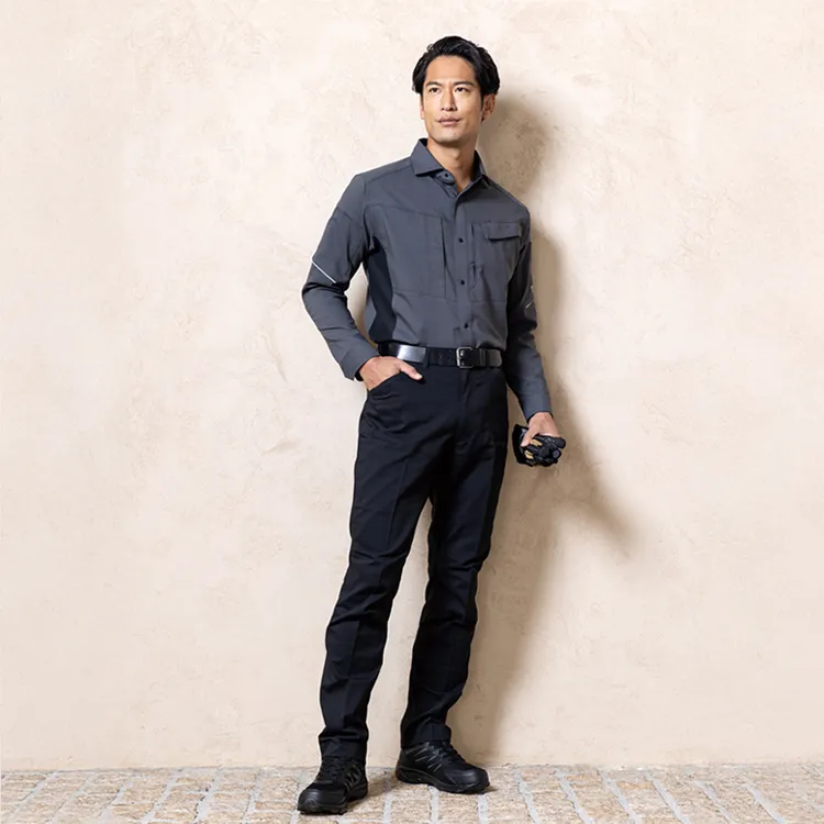 作業ズボン 夏用｜接触冷感・伸長率20％・サイドポケット付き・建築業 