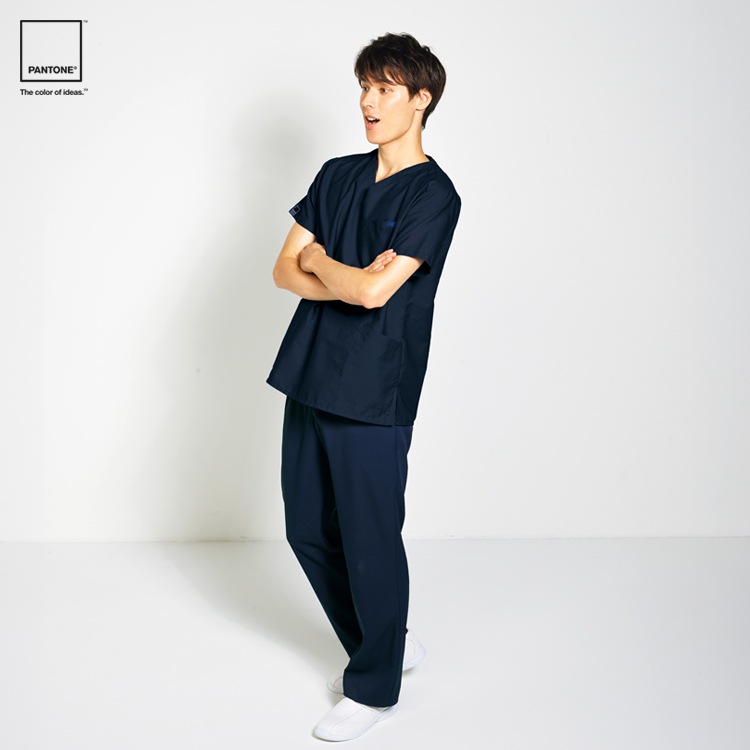 スクラブ 上下セット｜7000SC パントン（PANTONE）男女兼用・胸元が