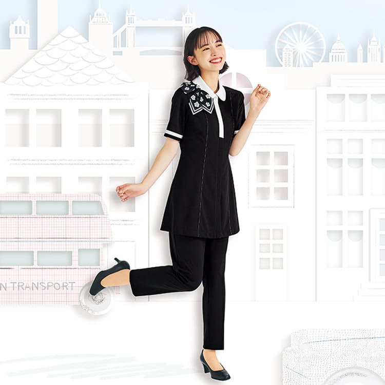 エステ制服 パンツ M63401｜マリークワント（チクマ）。脚が綺麗に