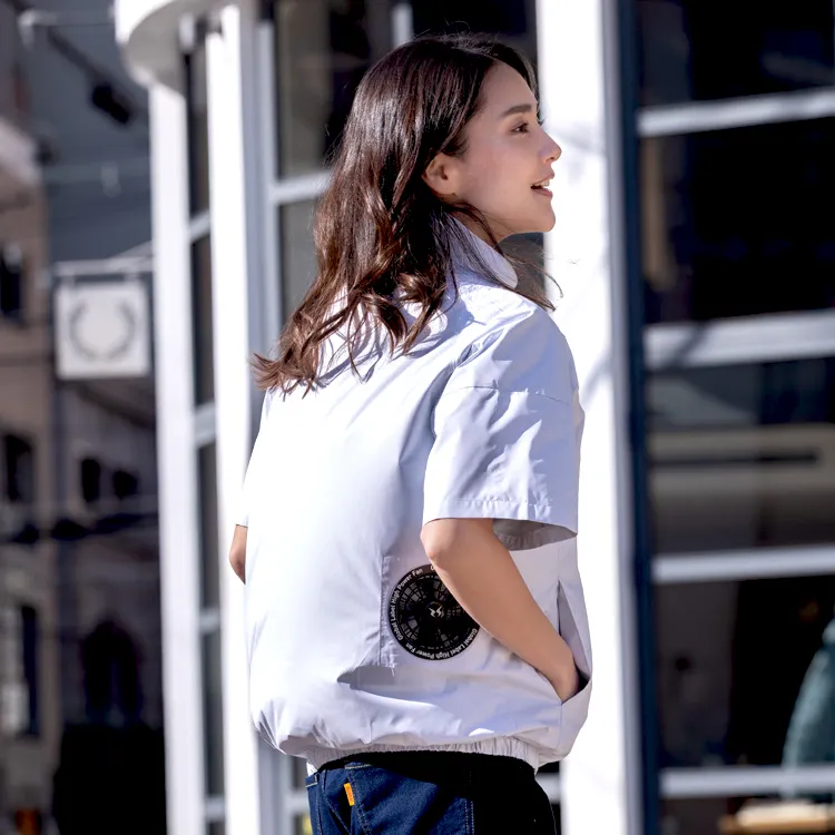 空調服用ハイパワー24VバッテリーBluetooth対応 風神服 空調風神フルセット24V｜半袖ブルゾン＆ファンバッテリー・Bluetooth
