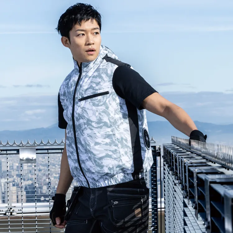 ファン付きベスト｜空調風神服フルセット24V・Bluetooth・大きいサイズ