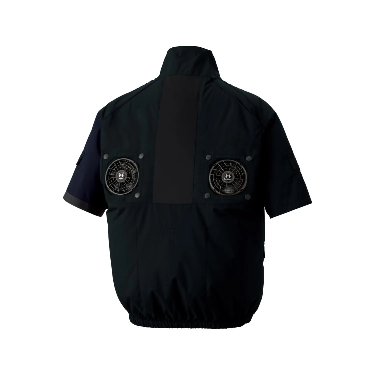 ファン付き作業着 半袖｜背中ファン・空調風神服セット・24Vバッテリー