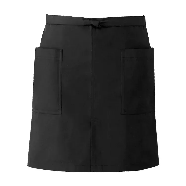 カフェエプロン 黒色｜アルベ チトセ・清潔をキープする水をはじく素材