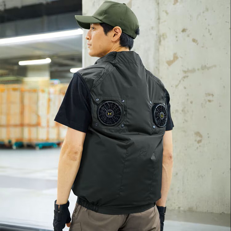 ファン付きベスト｜ハイバックファン・空調風神服フルセット・背中