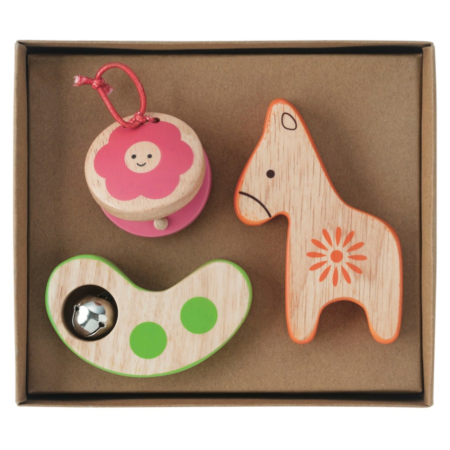 Kids percussion リズミックベビー ロバとはらっぱ【自然素材知育楽器】