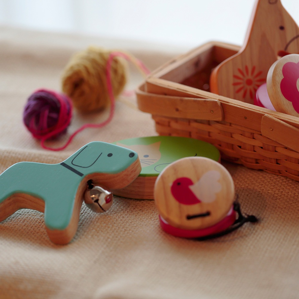 Kids percussion リズミックベビー どうぶつなかよし【自然素材知育楽器】