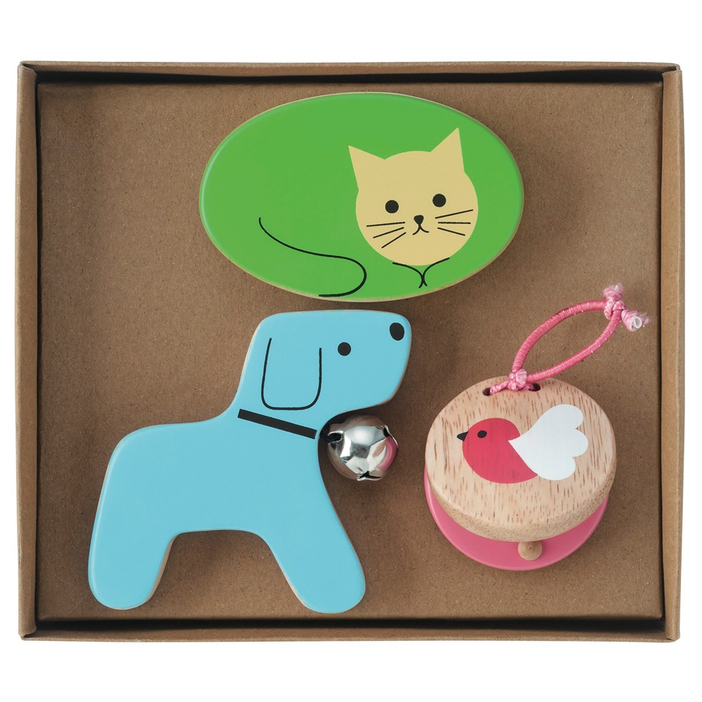 Kids percussion リズミックベビー どうぶつなかよし【自然素材知育楽器】