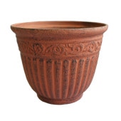 【AR3-30T】【10号】 【底穴有】アンティーク風レジンポットφ31