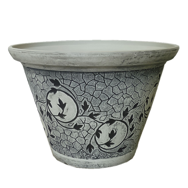 【AR3-32W】 【10号】 【ビオトープ・金魚鉢】 和モダン風ポットφ30