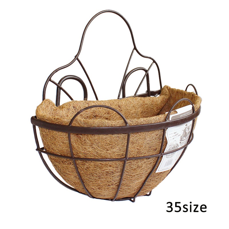 WBR73-W35】【壁掛け】 フック付ハンギングバスケット35cm | 一般の
