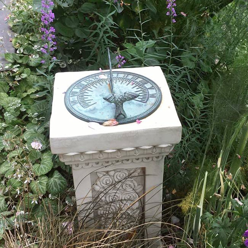 日時計「地図」ガーデンアクセサリー【アウトレット】【ネコポス便/送料無料】