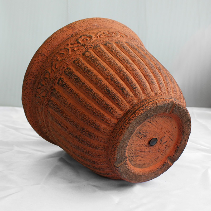 【AR3-30W】 【10号】 【底穴有】アンティーク風レジンポットφ31