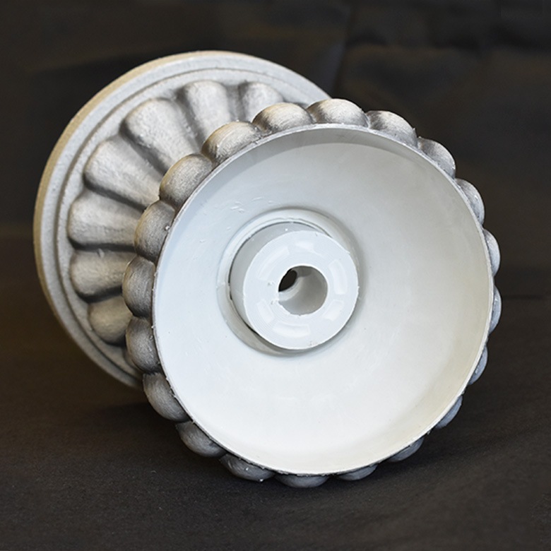 【AR6-01W】【コンポート】【フラワーポット】ホワイト・アンティーク調ハイカップ