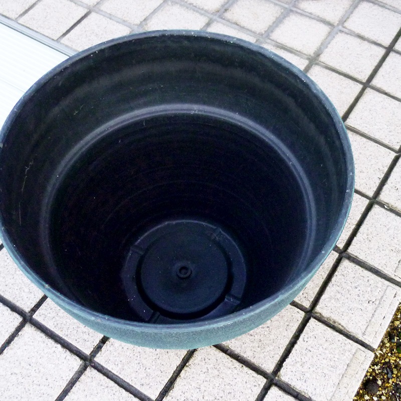 【AR3-53G】【11号】 【底穴有】アンティーク風レジンポットφ33