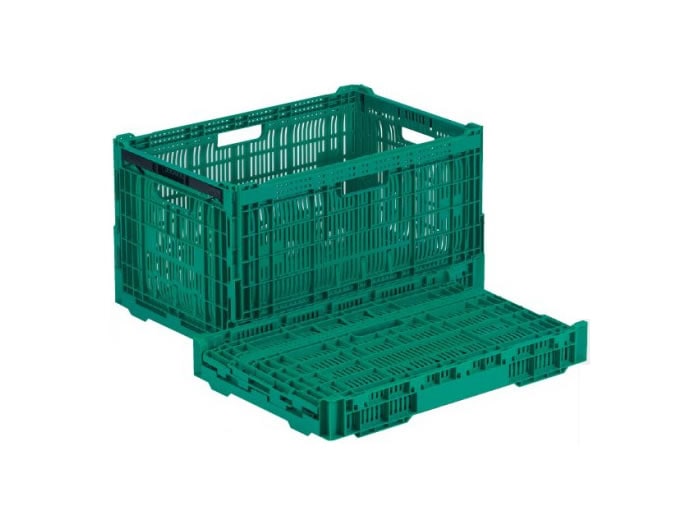 岐阜プラスチック工業 野菜・果物折りたたみメッシュ面コンテナ RS-MM67S