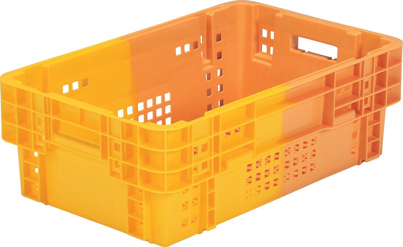 三甲 二色コンテナ SNコンテナーC#49SF オレンジ／イエロー 容量49.1L