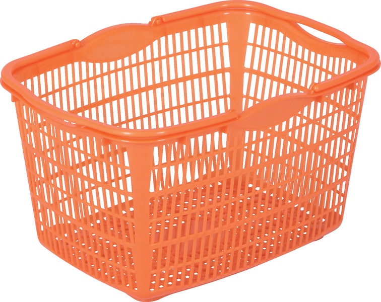 三甲 サンショップカーゴ17L-2 オレンジ 容量17.2L 買い物カゴ 底面