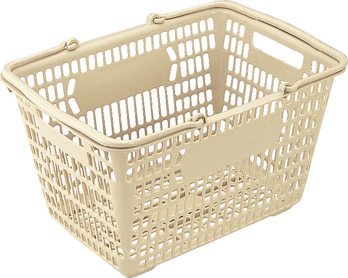 三甲 サンショップカーゴ20L Aグレー 容量19.8L 買い物カゴ 底面網目